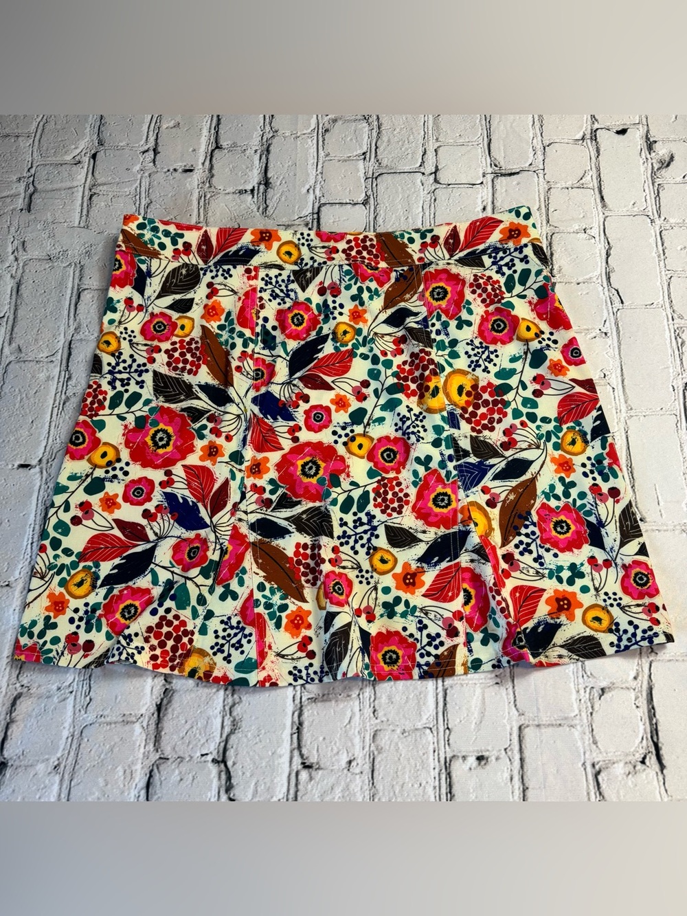 NWT Ripskirt Hawaii Botanical Multicolor Floral Mini Skirt Beachwear Size XL - Picture 3 of 8